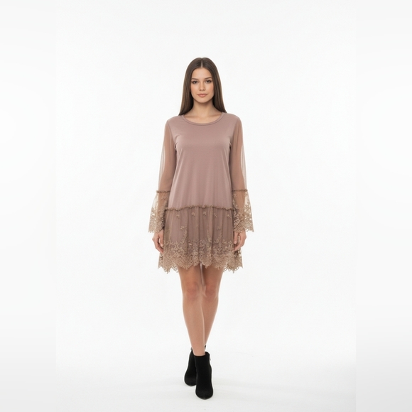 Origami Dresses & Skirts - Origami Boutique boho sheer top Size Small